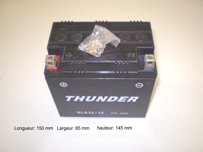 Batterie séche 12 Volts 12 Ah (possibilité autre ampérage et dimension)